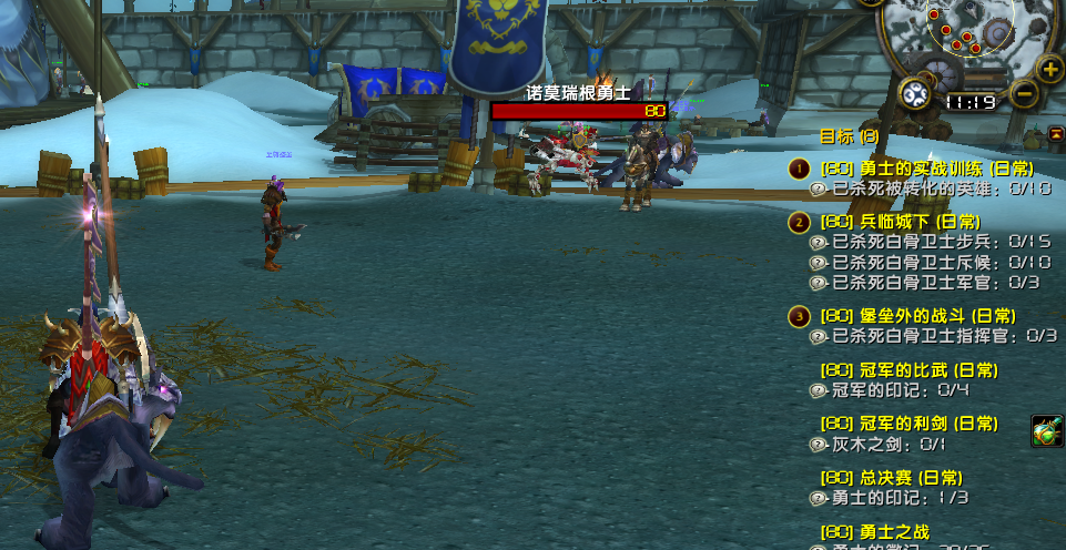 联盟-盗贼-至尊盗圣 在银色比武场多次杀其他角色的比武任务怪，导致任务无法完成